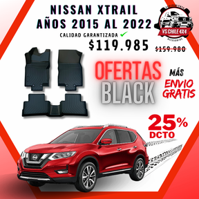 Pisos Calce Perfecto NISSAN XTRAIL X-TRAIL  años 2015 al 2022