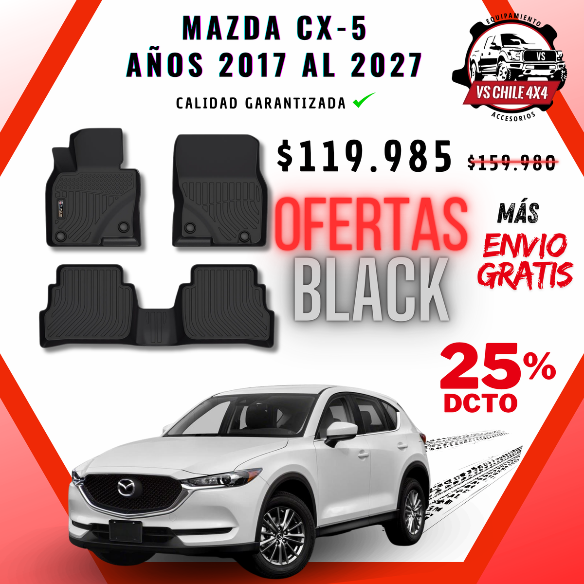 Pisos Calce Perfecto Mazda CX-5 / CX5 (2017 - 2027)