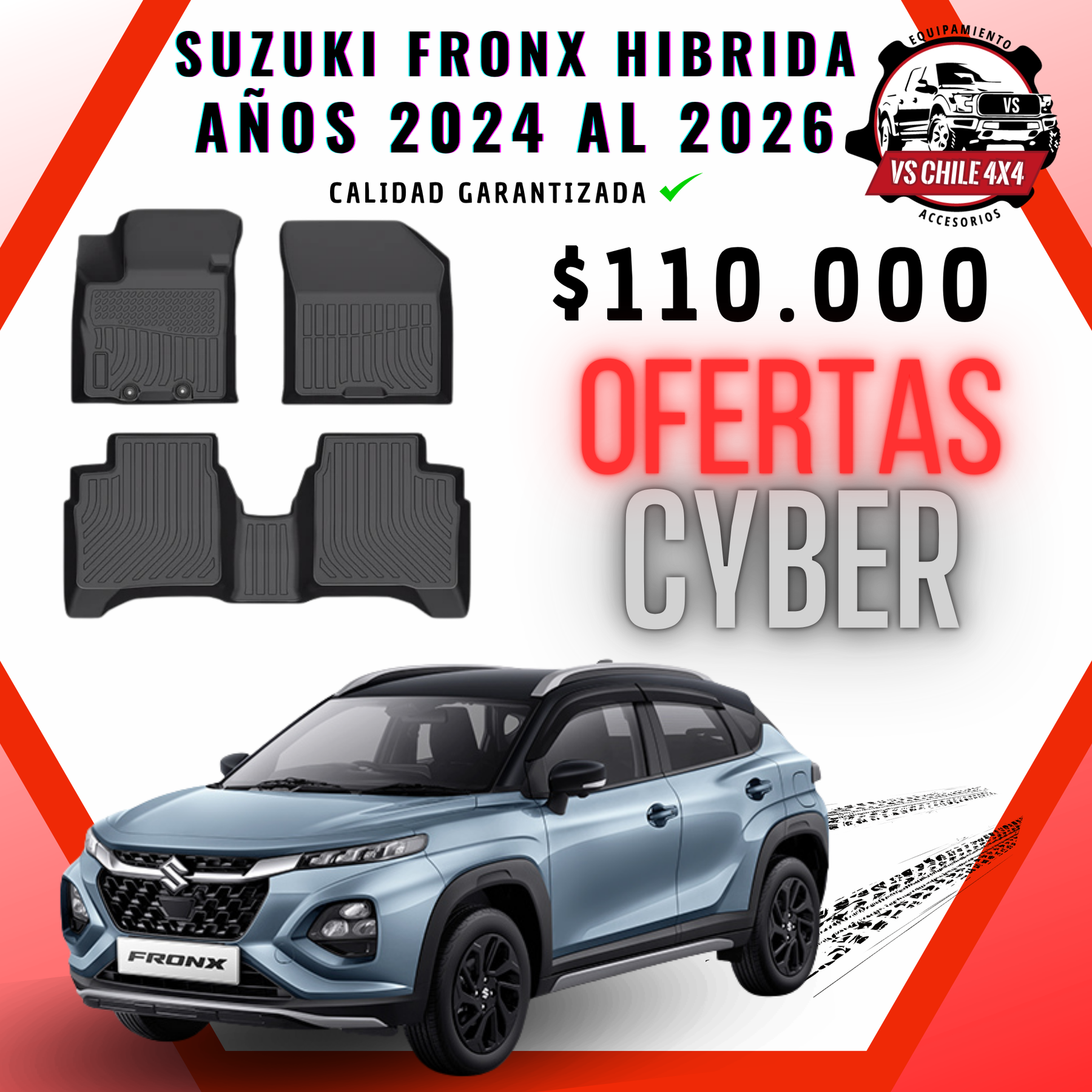 Pisos Calce Perfecto Suzuki Fronx Hibrida (2024 - 2026)