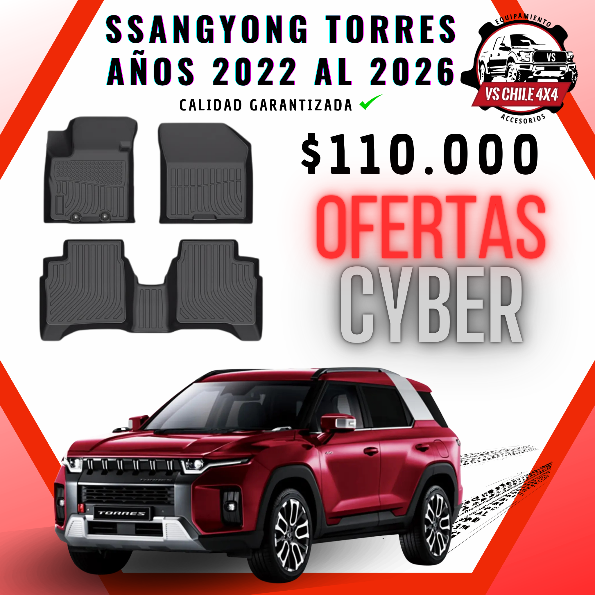 Pisos Calce Perfecto Ssangyong Torres (2022 - 2026)