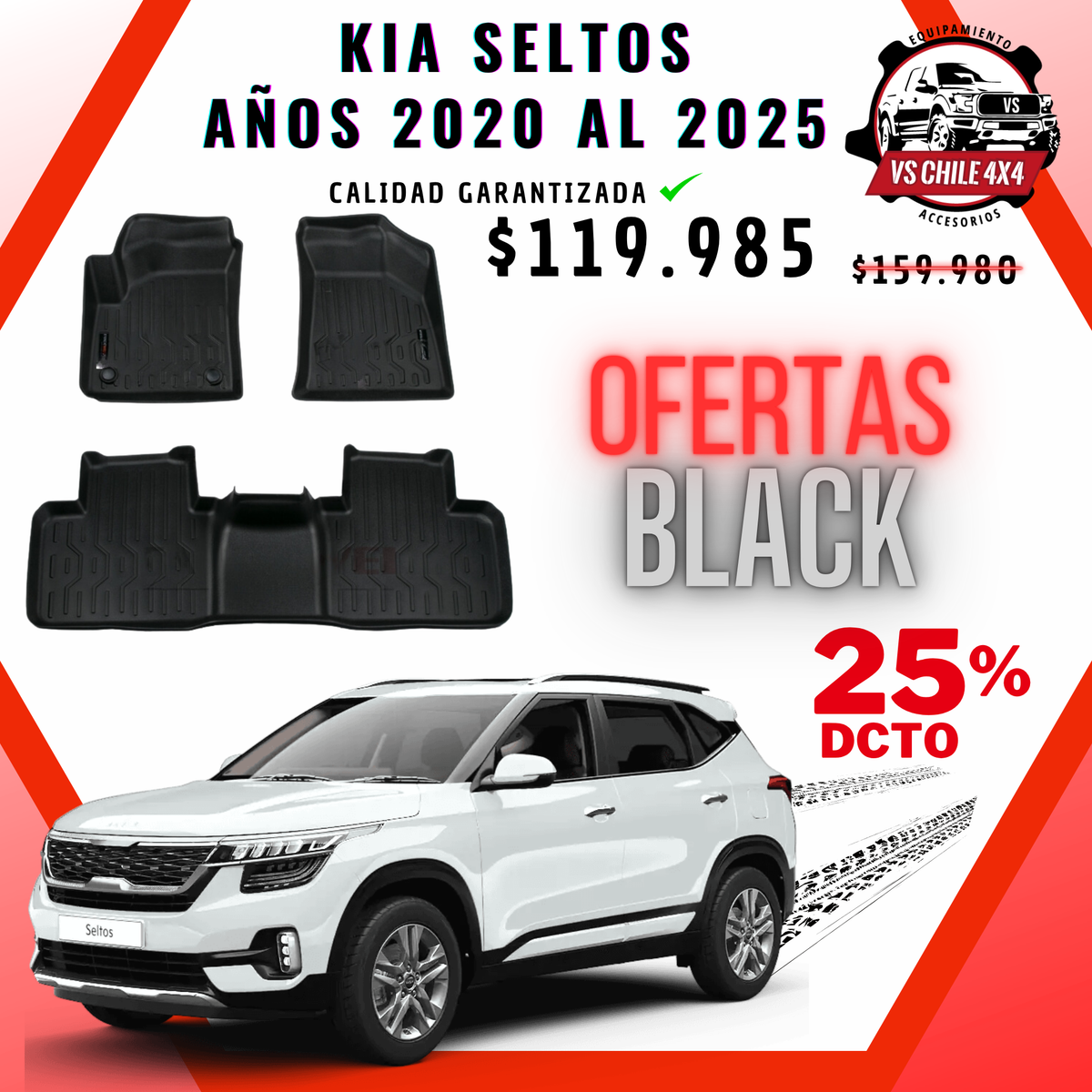 Pisos Calce Perfecto Kia Seltos (2020 - 2025)
