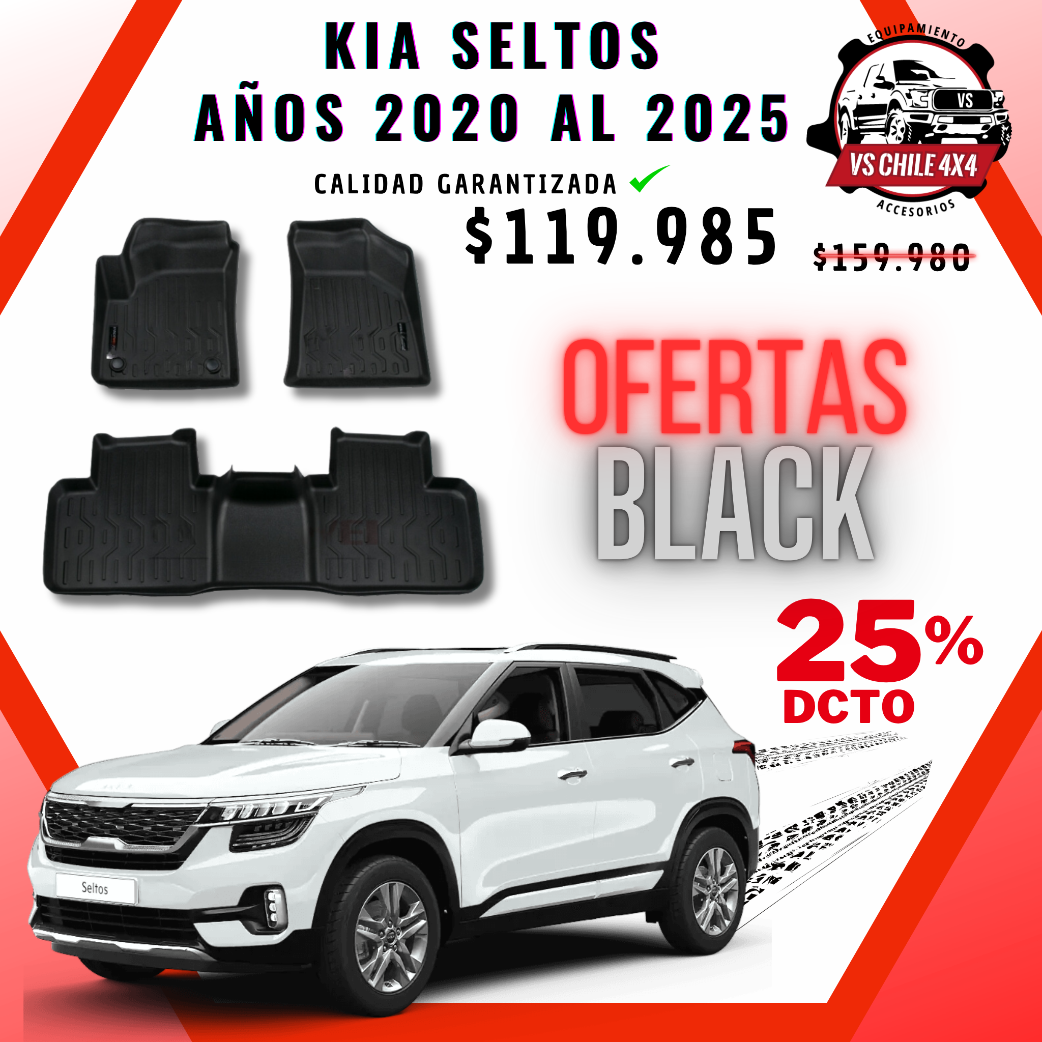 Pisos Calce Perfecto Kia Seltos (2020 - 2025)