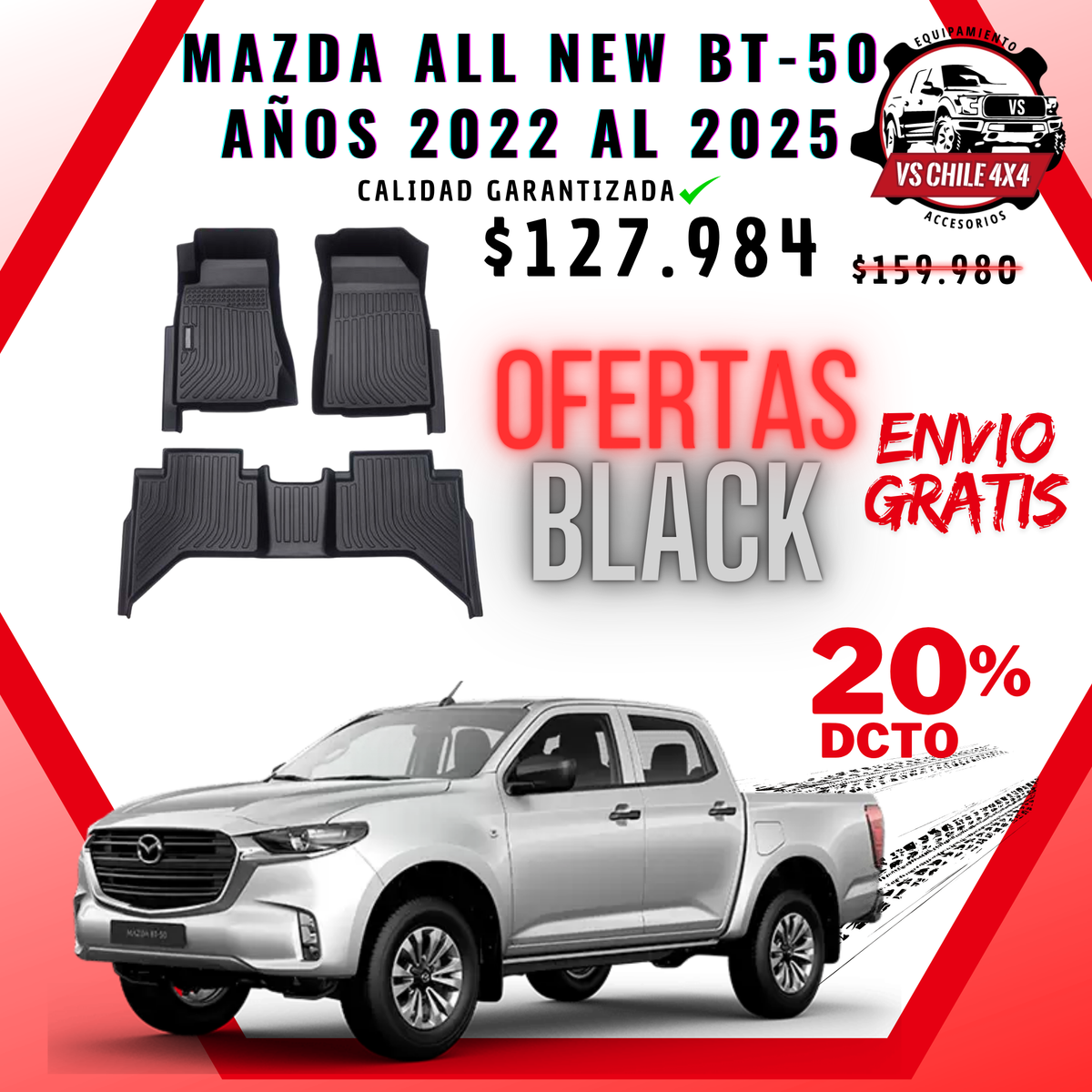 Pisos Calce Perfecto Mazda New BT-50 (2022 - 2025)