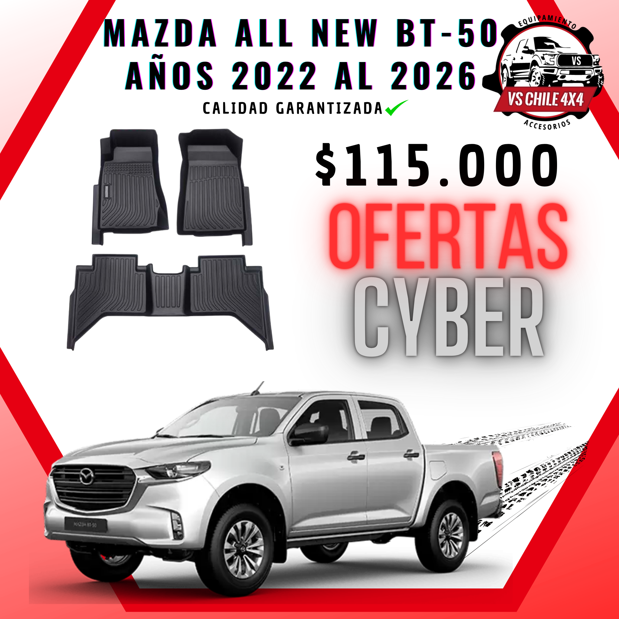 Pisos Calce Perfecto Mazda New BT-50 (2022 - 2026)
