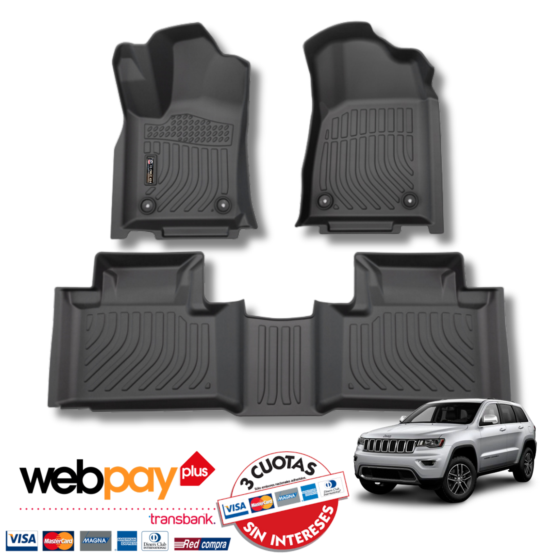 Pisos Calce Perfecto Jeep Grand Cherokee (2013 - 2021)