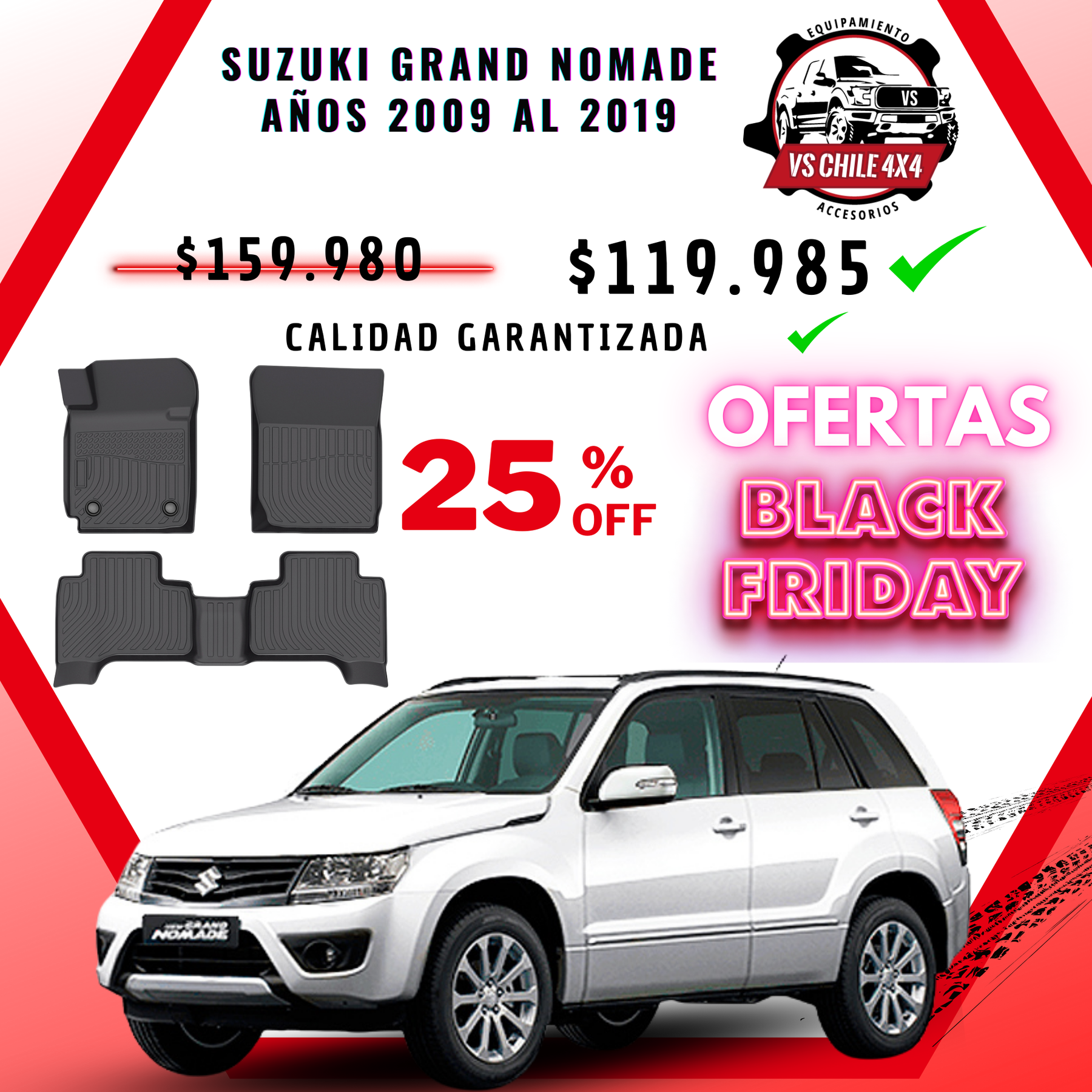 Pisos Calce Perfecto Suzuki Grand Nomade (2009 - 2019)