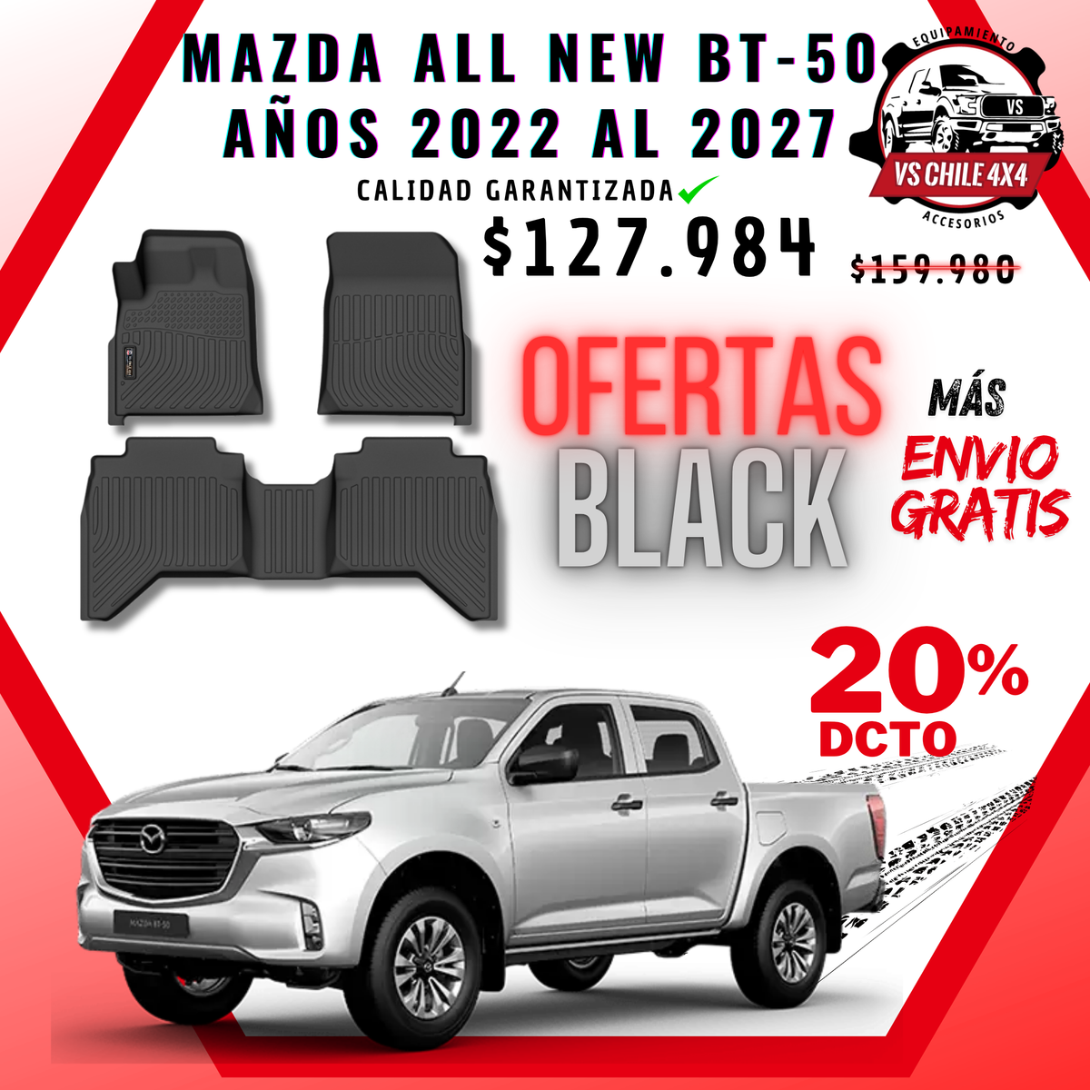 Pisos Calce Perfecto Mazda New BT-50 (2022 - 2027)