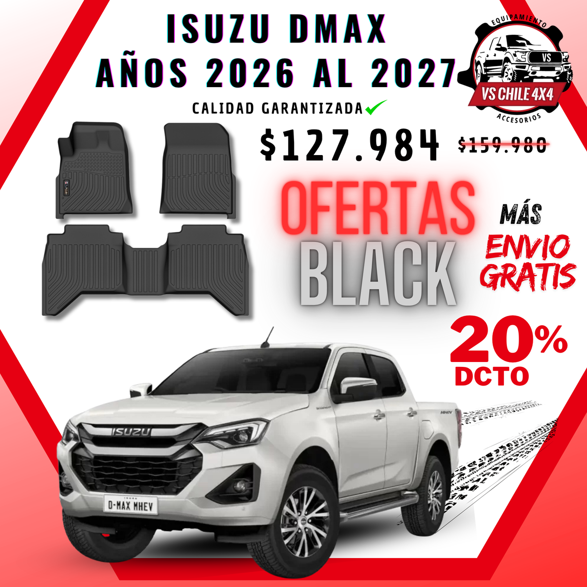 Pisos Calce Perfecto Isuzu DMAX (2026 - 2027)