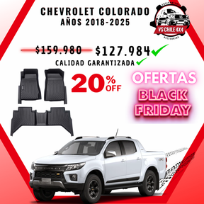 Pisos Calce Perfecto Chevrolet Colorado 2018 al 2024