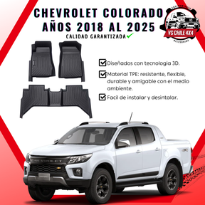 Pisos Calce Perfecto Chevrolet Colorado 2018 al 2024