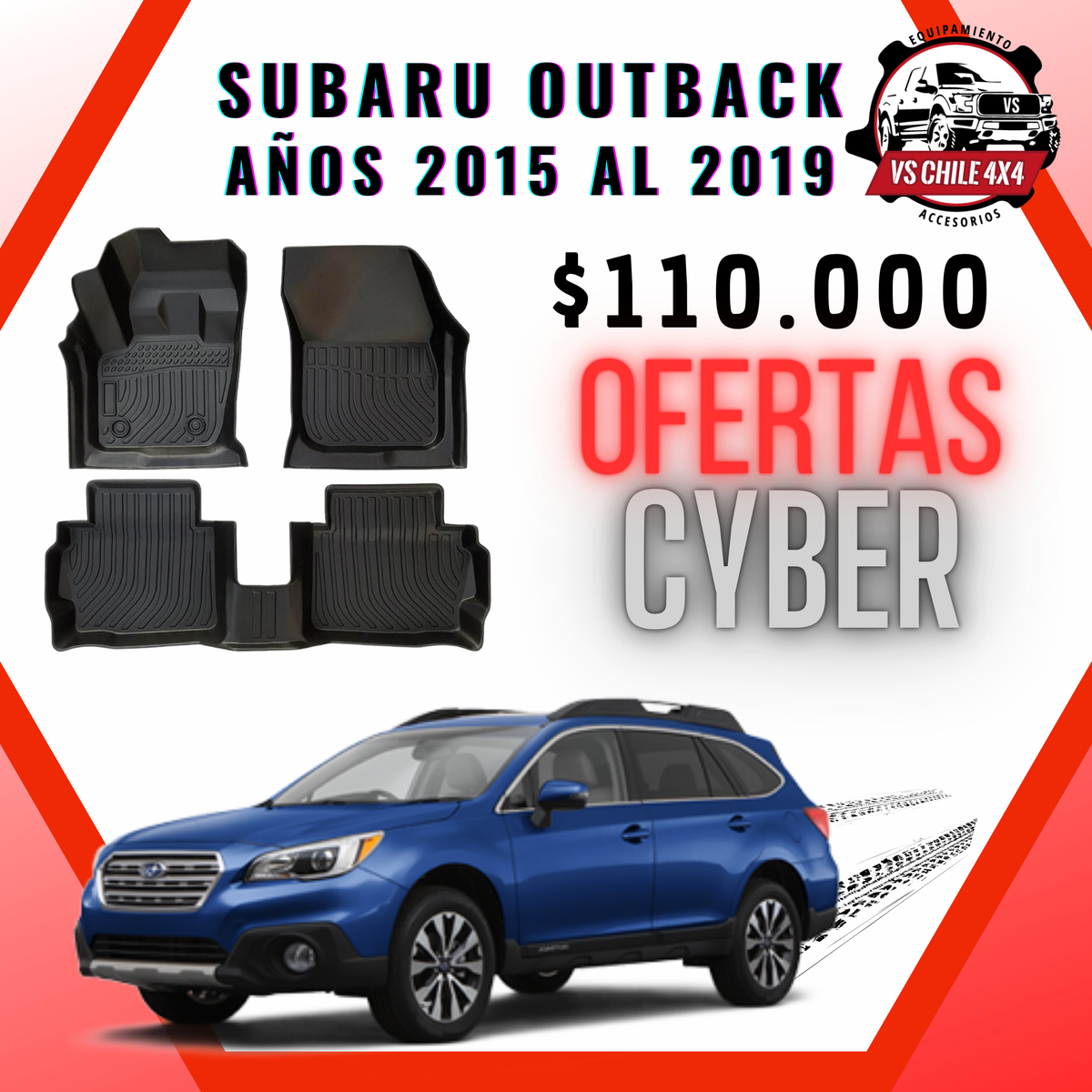 Pisos Calce Perfecto Subaru Outback 2015 al 2019