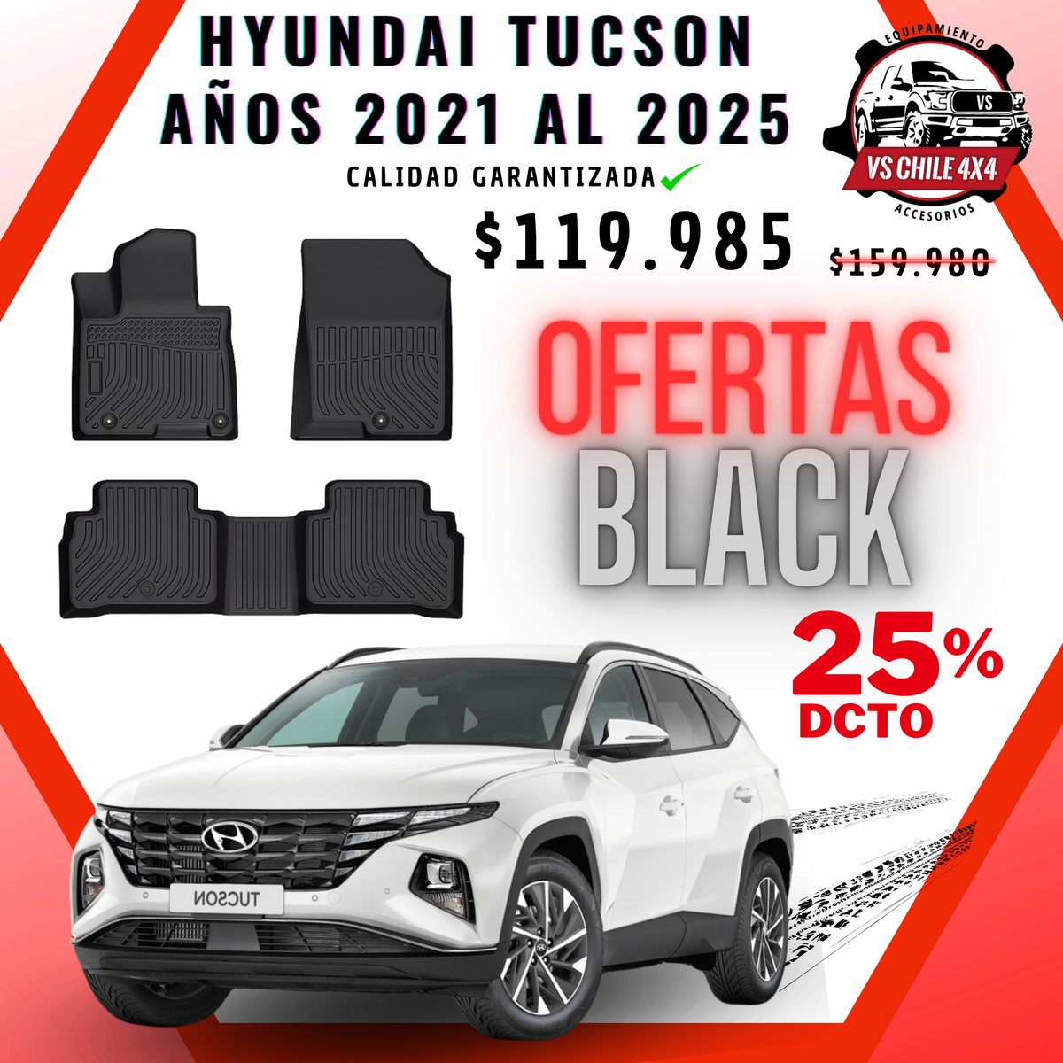 Pisos Calce Perfecto Hyundai Tucson 2021 al 2025