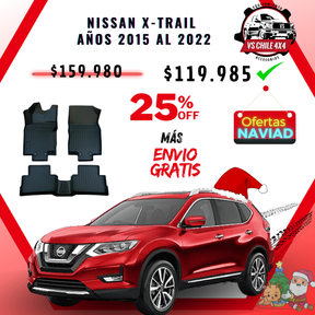 Pisos Calce Perfecto NISSAN XTRAIL X-TRAIL  años 2015 al 2022