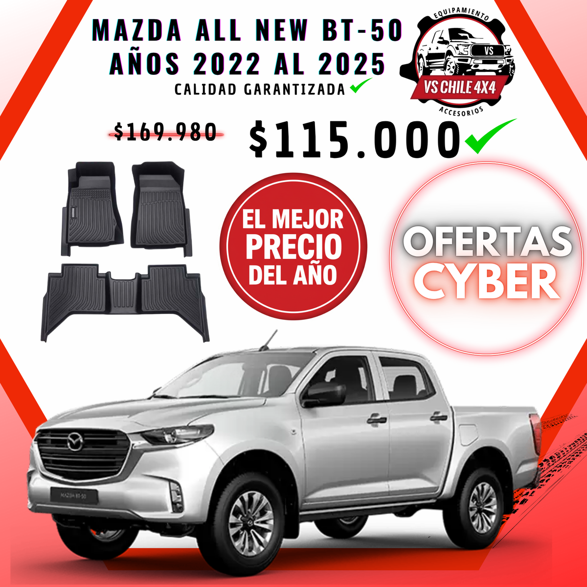 Pisos Calce Perfecto Mazda New BT-50 (2022 - 2025)