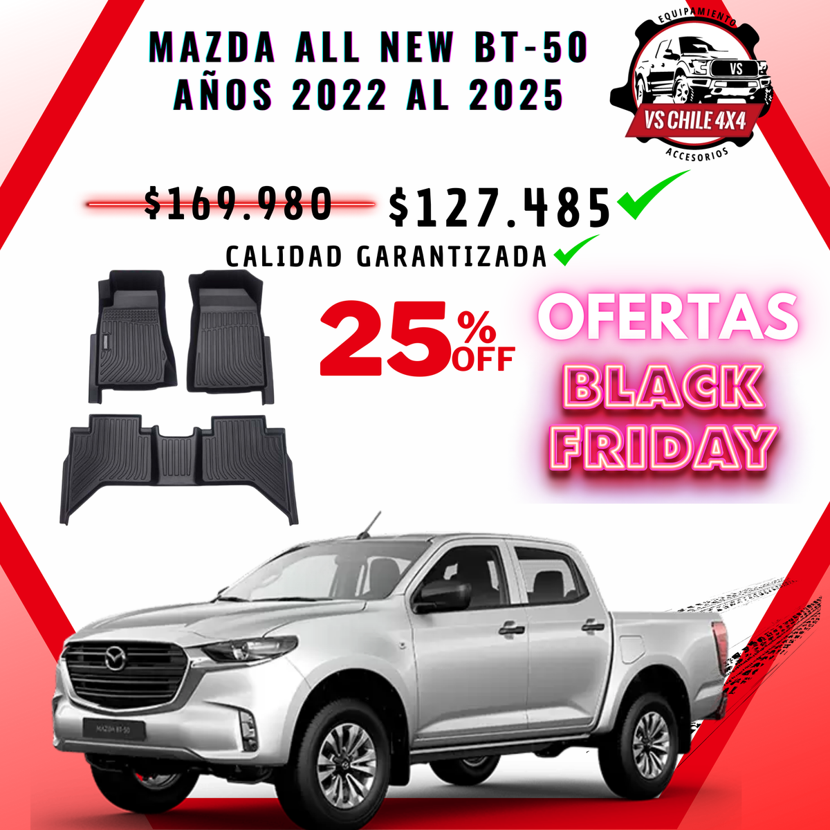 Pisos Calce Perfecto Mazda New BT-50 (2022 - 2025)