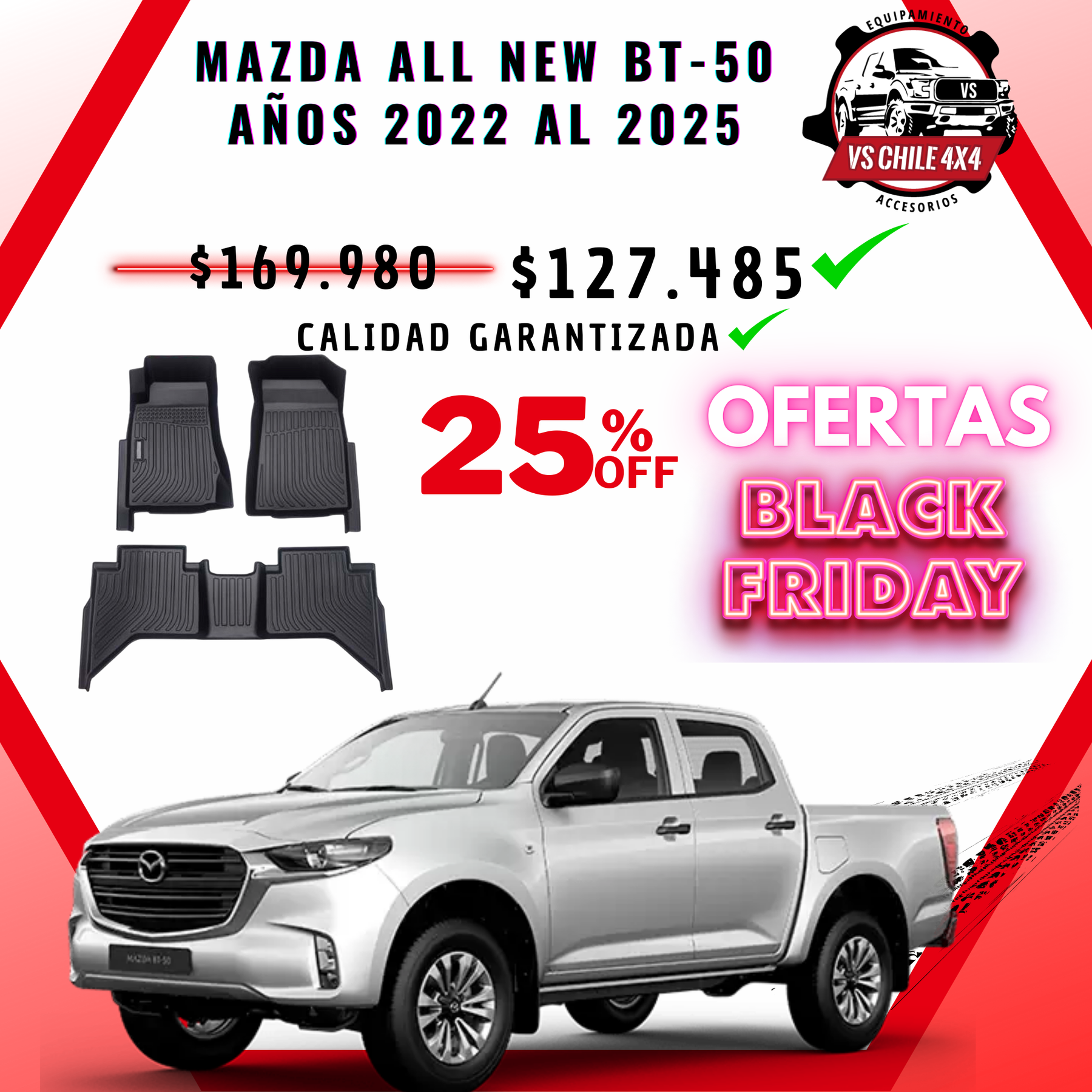 Pisos Calce Perfecto Mazda New BT-50 (2022 - 2025)