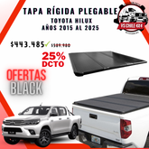 Tapa Plegable Rígida Toyota Hilux 2015 al 2025