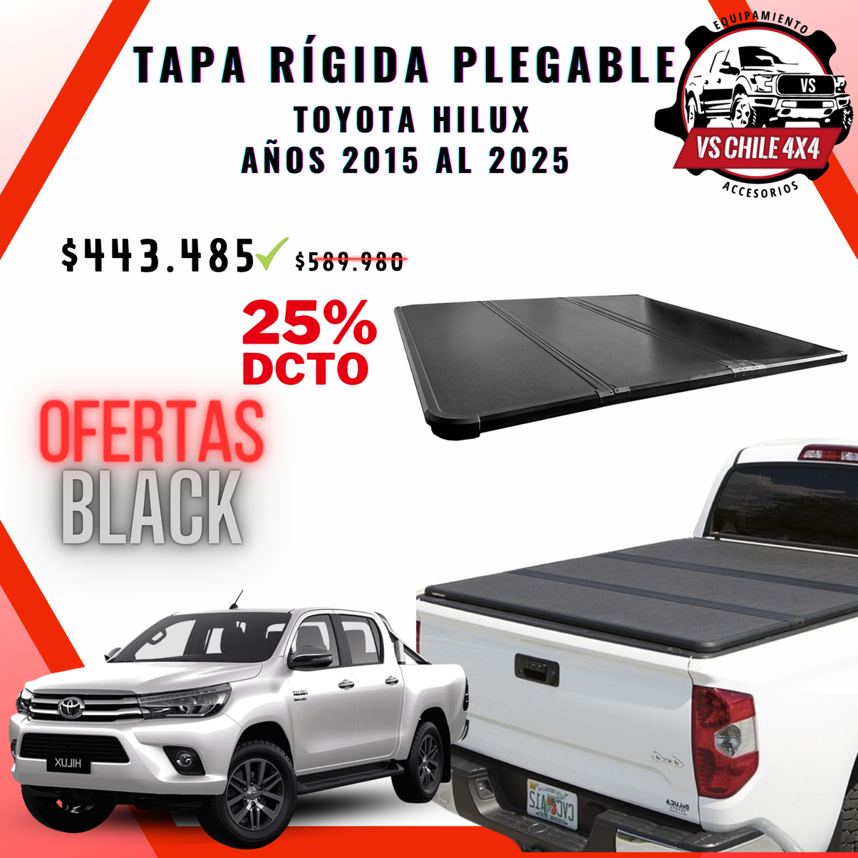 Tapa Plegable Rígida Toyota Hilux 2015 al 2025