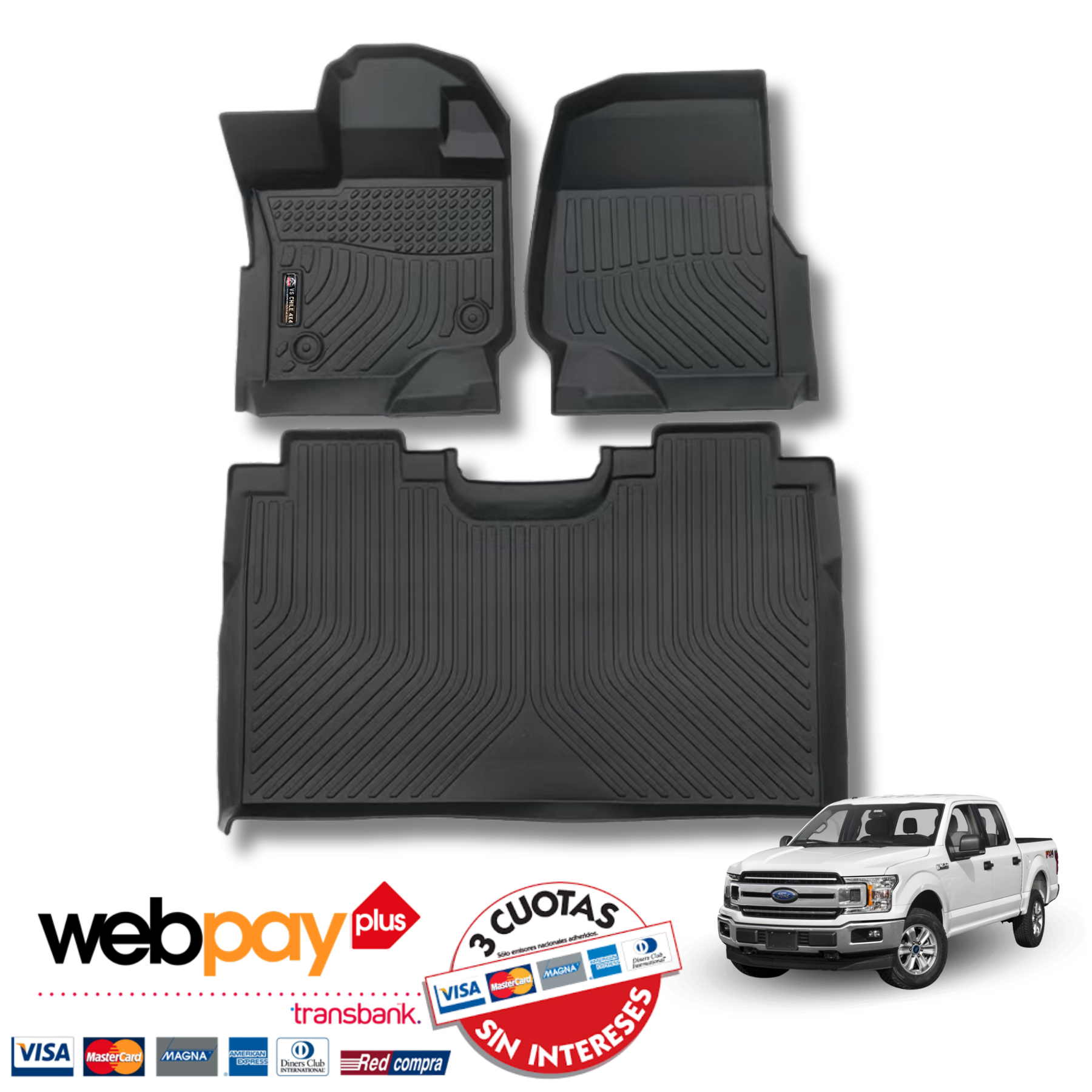 Pisos Calce Perfecto Ford F150 2015 - 2022