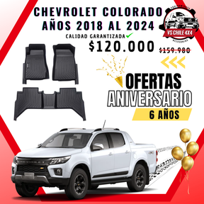 Pisos Calce Perfecto Chevrolet Colorado 2018 al 2024