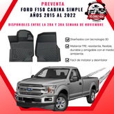 (PREVENTA) Pisos Calce Perfecto Ford f150 Cabina Simple años 2015 al 2022