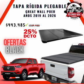 Tapa dura Plegable Tri-Fold Poer 2019–2026