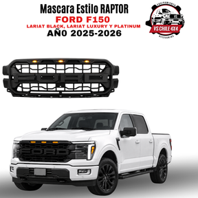 Máscara Frontal Estilo Raptor – Ford F-150 2025–2026