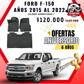 Pisos Calce Perfecto Ford F150 2015 - 2022