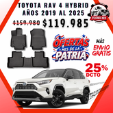 Pisos Calce Perfecto TOYOTA RAV 4 HYBRID años 2019 al 2025
