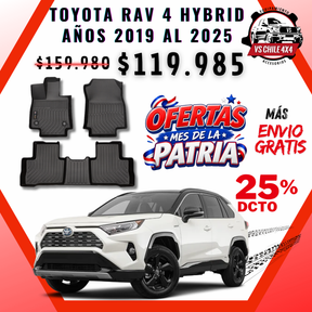 Pisos Calce Perfecto TOYOTA RAV 4 HYBRID años 2019 al 2025
