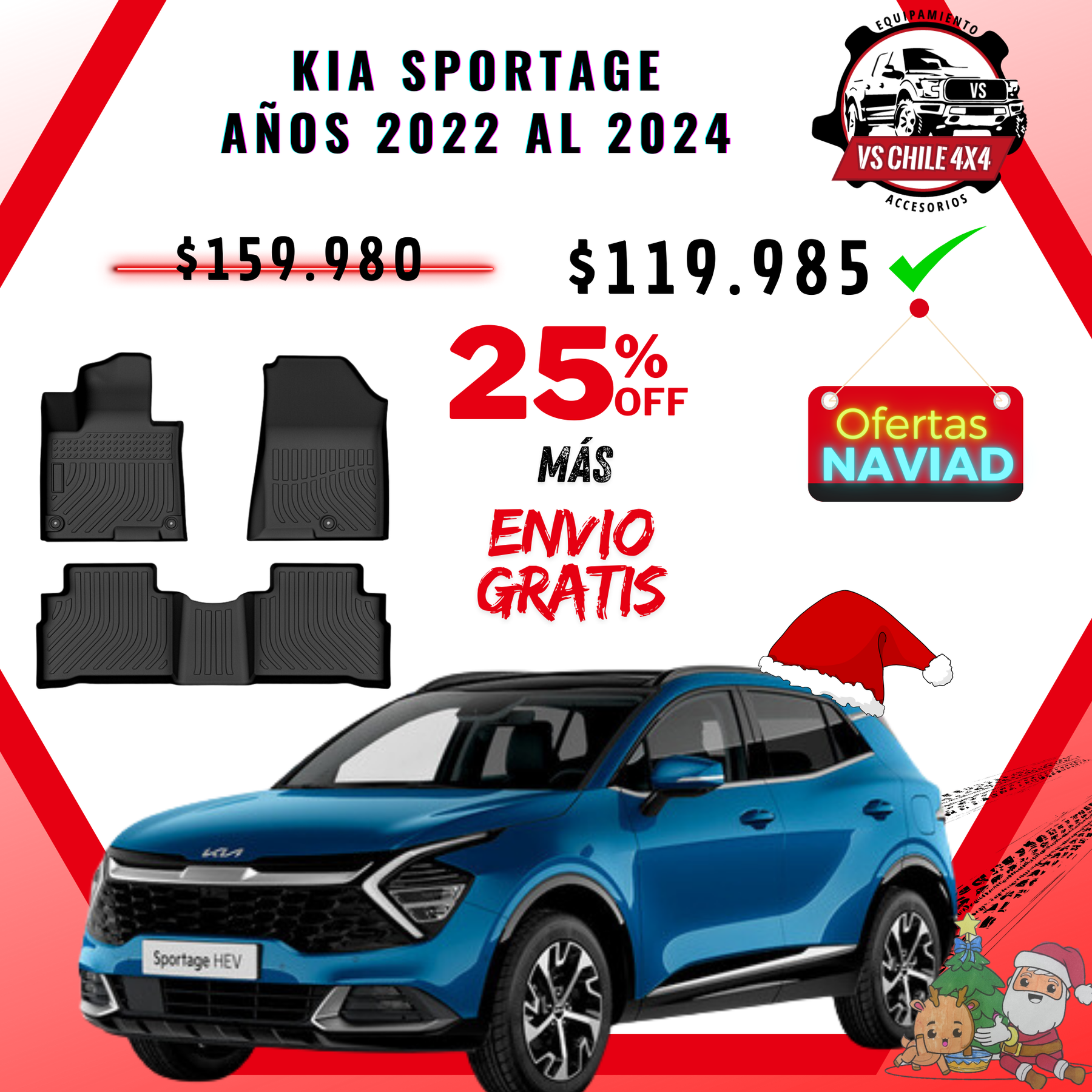 Pisos Calce Perfecto Kia Sportage 2022-2024