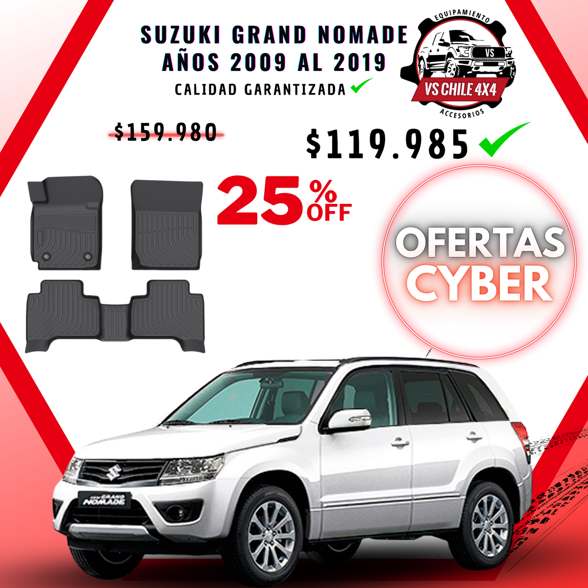 Pisos Calce Perfecto Suzuki Grand Nomade (2009 - 2019)