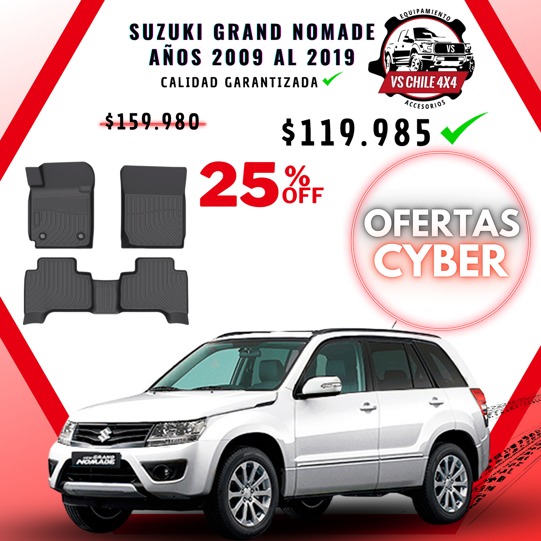 Pisos Calce Perfecto Suzuki Grand Nomade (2009 - 2019)