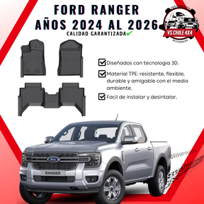 Pisos Calce Perfecto Ford Ranger T9 (2024 - 2026)