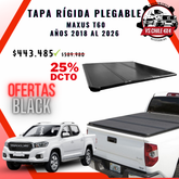 Tapa Plegable Rígida Maxus T60 2019 - 2026