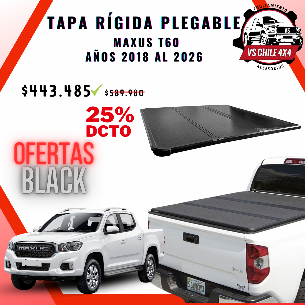 Tapa Plegable Rígida Maxus T60 2019 - 2026