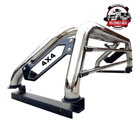 Barra Antivuelco Cromada Mazda Bt50 2013-2021 con Luz LED