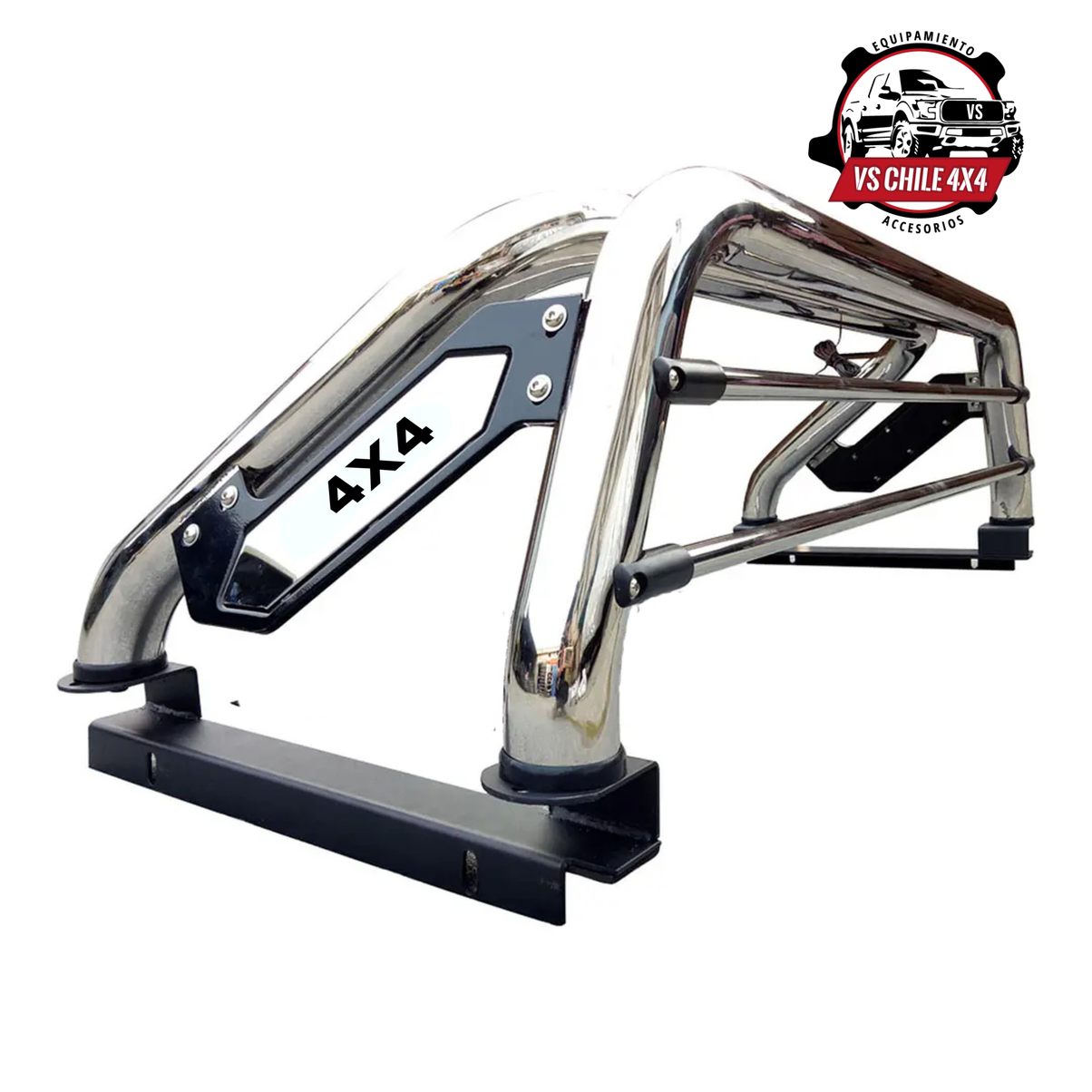 Barra Antivuelco Cromada Mazda Bt50 2013-2021 con Luz LED