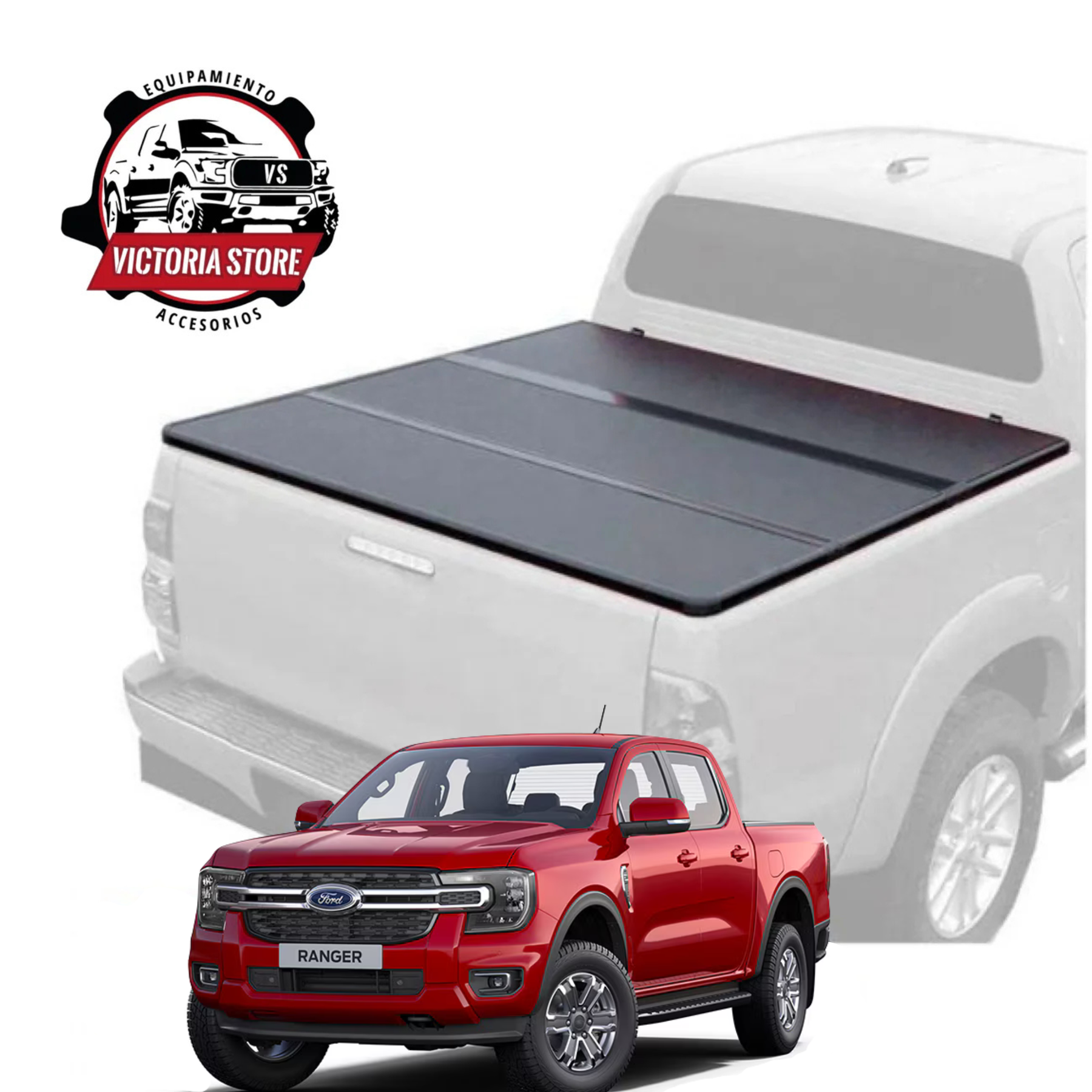 Tapa Plegable Rígida Ford Ranger años 2024 al 2026