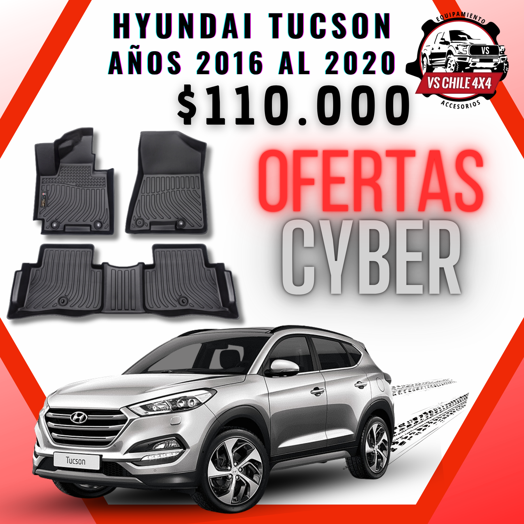 Pisos Calce Perfecto Hyundai Tucson 2016 al 2020