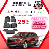 Pisos Calce Perfecto FORD EXPLORER años 2015 al 2019