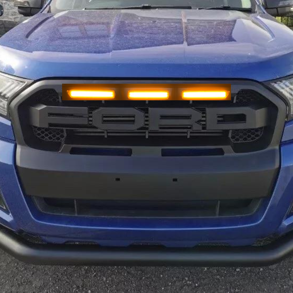Máscara Estilo Raptor para Ford Ranger T7 2016–2019 | Luces LED y Estilo Agresivo