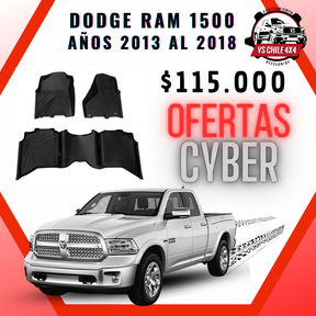 Pisos Calce Perfecto DODGE RAM 1500 (CREW CAB) años 2013 al 2018