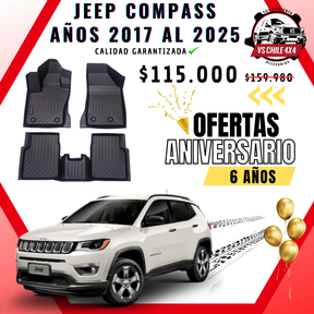 Pisos Calce Perfecto JEEP Compass 2017 al 2025