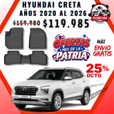 Pisos Calce Perfecto Hyundai Creta  2020 al 2026