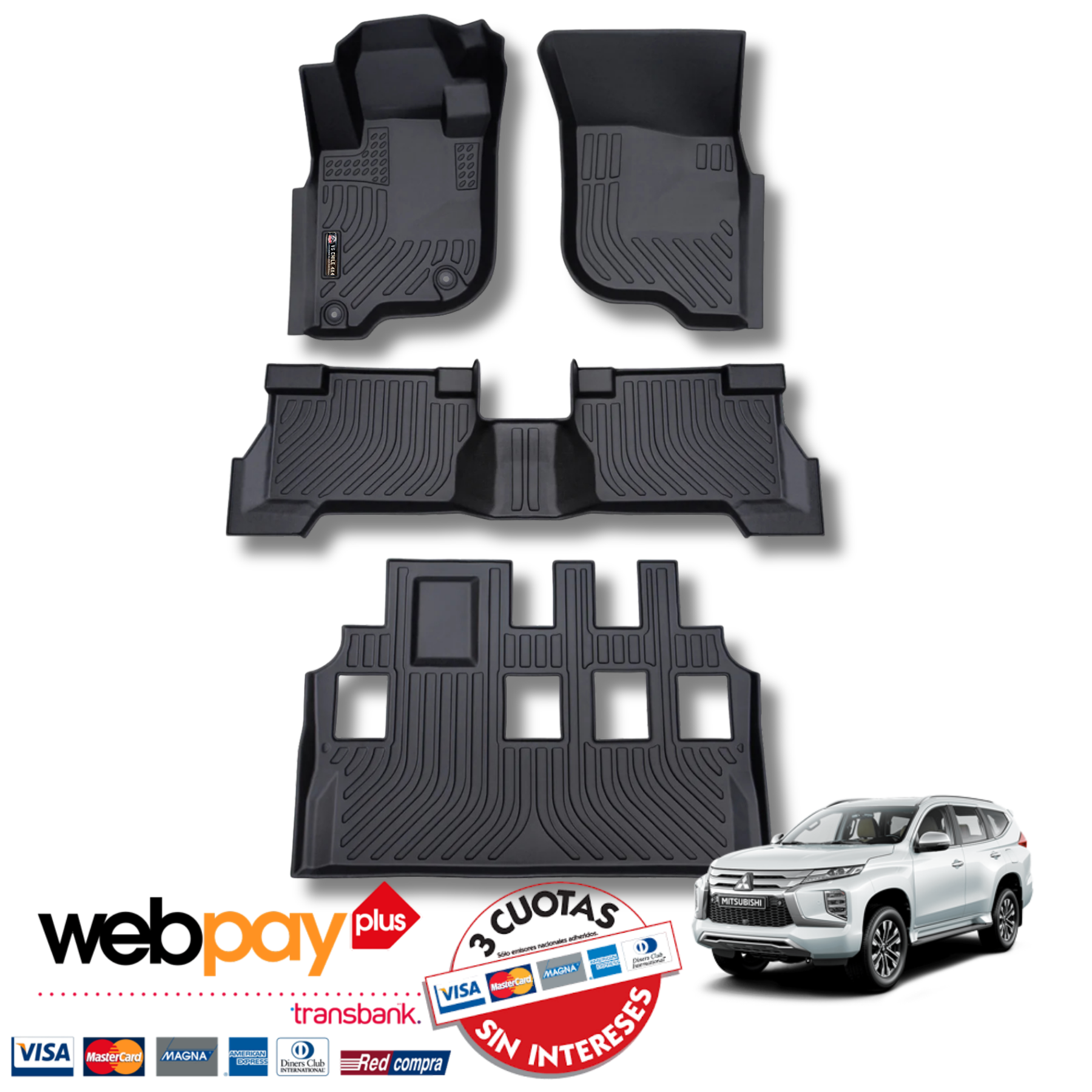 Pisos Calce Perfecto Mitsubishi Montero Sport (2017 - 2025)