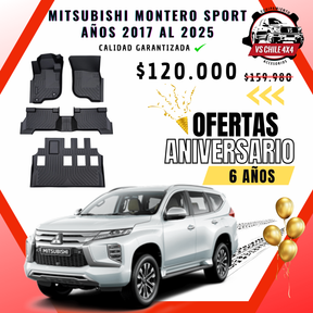 Pisos Calce Perfecto Mitsubishi Montero Sport (2017 - 2025)