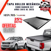 Tapa Roller Mecánica Ford Ranger XLT / Ranger Raptor 2013 - 2023