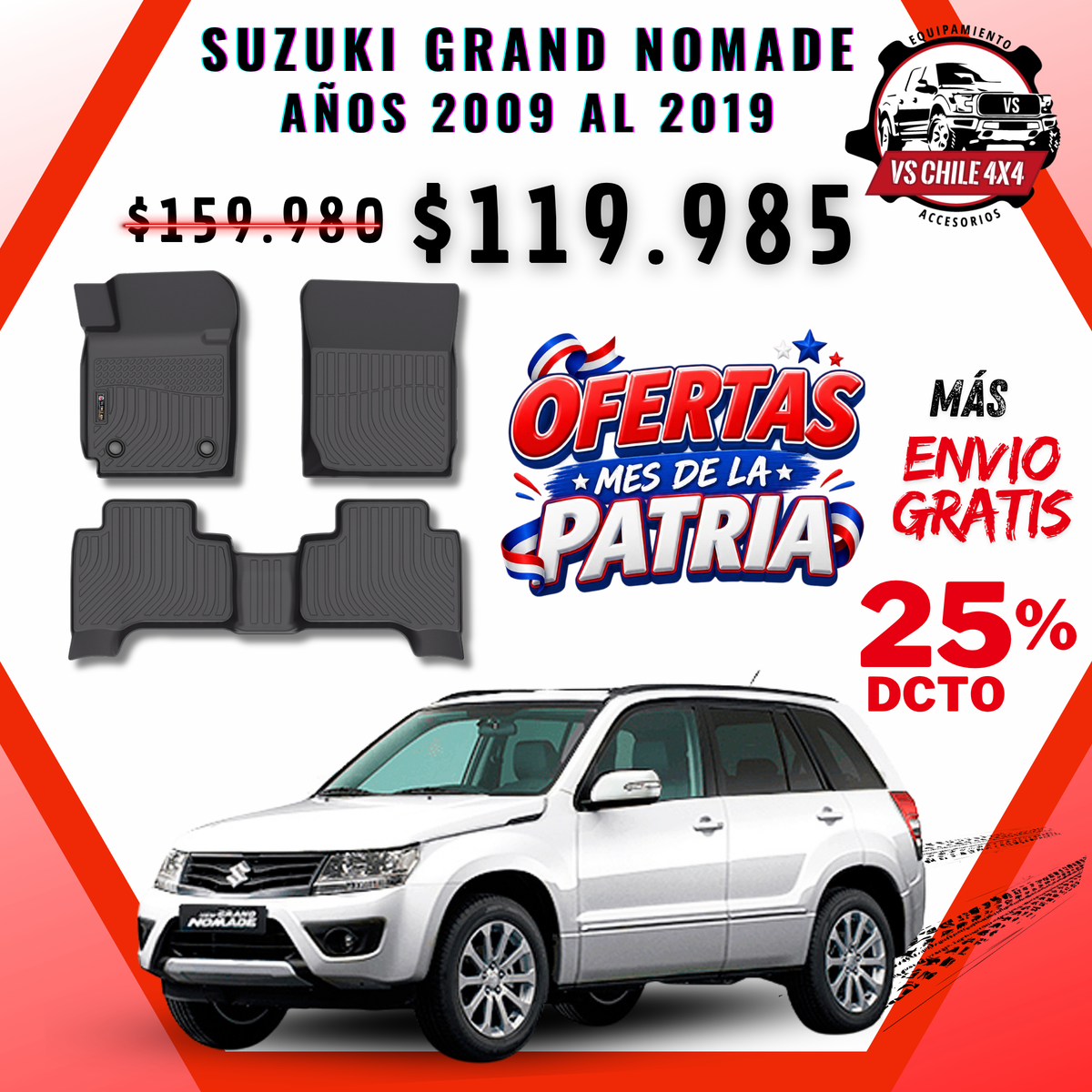 Pisos Calce Perfecto Suzuki Grand Nomade (2009 - 2019)