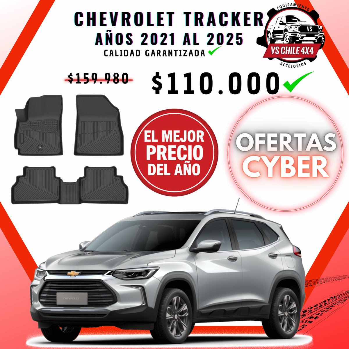 Pisos Calce Perfecto Chevrolet Tracker (2021 - 2025)